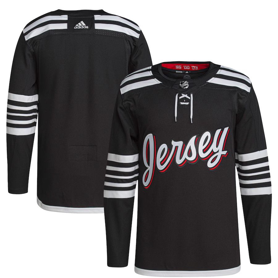 Men New Jersey Devils adidas Black Alternate Primegreen Authentic Pro NHL Jersey